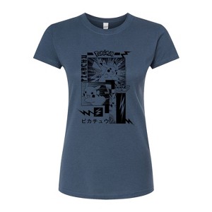 Women's - Pokémon - Pikachu Manga Fitted Graphic T-Shirt - 1 of 3