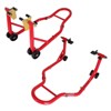 Heavy-Duty Motorcycle Front & Rear Stand Set – 900 lbs Capacity, Adjustable Width, Durable Steel Construction for Maintenance, Repairs & Storage - 2 of 4