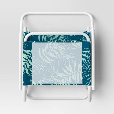 Recycled Fabric Outdoor Portable Beach Chair Palm Turquoise - Sun Squad&#8482;_3