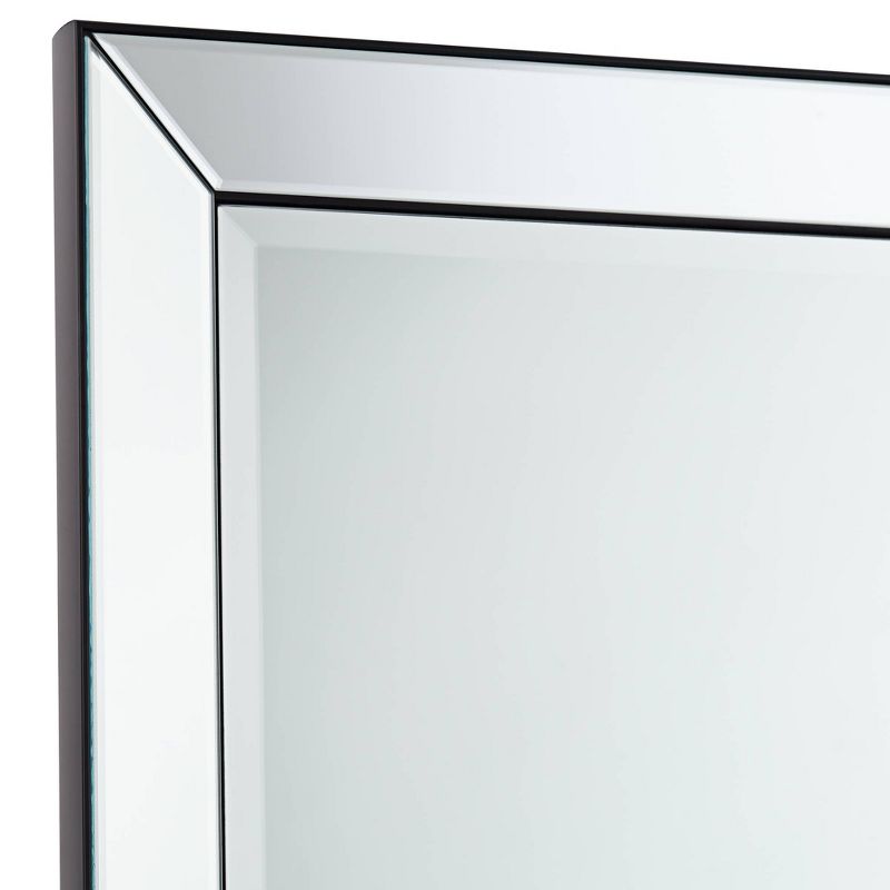 Uttermost Verne Matte Black Edging 24" x 38" Rectangular Wall Mirror, 3 of 10
