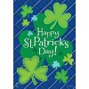 Happy Shamrocks St. Patrick's Day House Flag 40" x 28" Briarwood Lane - 3 of 4