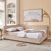 VYNXARIA Cozy Queen - Size Sofa Bed in Pink Velvet: Tufted Comfort, Ideal for Bedroom and Living Room Relaxation - 4 of 4