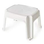 Gracious Living 9.5-Inch Tall, Sturdy Non Slip Plastic Single Level Home Step Stool for Kitchen, Bathroom, Laundry, or Pantry