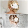 Unique Bargains Women's Flexible Simulated Flowers Hair Clips Comb 1 Pc - 4 of 4