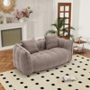 AENKYO Double Bean Bag Sofa Chair with Armrests, High Resilience Foam Chenille Chair for Two People Bedroom,Gaming,Reading - 4 of 4