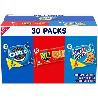 Nabisco Oreo, Ritz & Chips Ahoy Snacking Essentials Variety Pack - 30ct/22.3oz