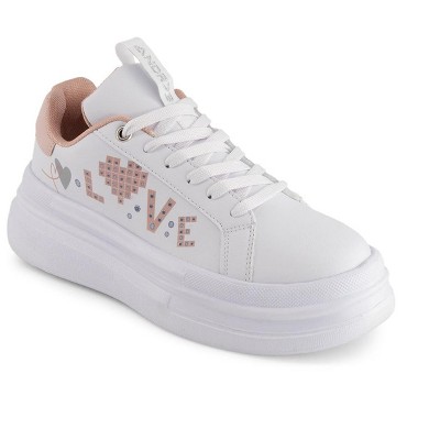Женские кроссовки Andrea Women's Platform Sneakers LOVE 68032 White 9 — фото 2