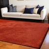 HomeRoots 8' X 11' Red Shag Hand Tufted Area Rug - 2 of 4