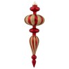 Northlight Shatterproof Commercial Size Finial Christmas Ornaments - 14" - Red and Gold - Set of 4 - 3 of 4