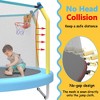 HFYee 4.6FT Toddler Trampoline Mini Basketball Hoop & Safety Guard for Ages 1.5-4 Dual-Use - 4 of 4