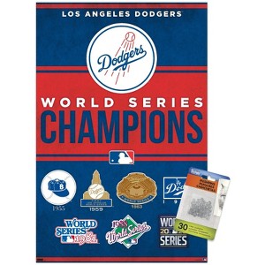 Trends International MLB Los Angeles Dodgers - Champions 23 Unframed Wall Poster Prints - 1 of 4