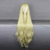 Unique Bargains Women's Curly Wigs 35" Gold Tone with Wig Cap - 2 of 4