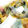 Wrapables Lightweight Sheer Silky Feeling Georgette Scarf, Sky Blue Eco-Trendy - 4 of 4