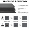 BRINJOY Coffee Mat 16"x24", Absorbent Coffee Bar Mats for Countertop Hide Stain Rubber Backed Kitchen Coffee Bar Accessories Dish Drying Mat - 4 of 4