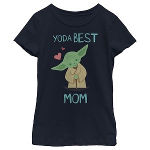 Girl's Star Wars: The Empire Strikes Back Mother's Day Best Mom Yoda  T-Shirt -  - - 1 of 4