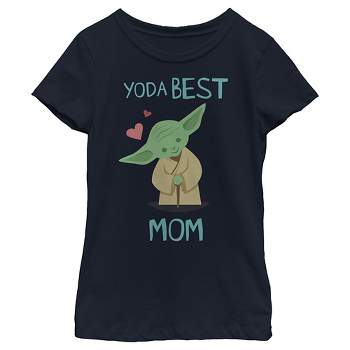 Girl's Star Wars: The Empire Strikes Back Mother's Day Best Mom Yoda  T-Shirt -  -
