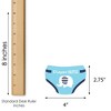Big Dot of Happiness Blue Elephant - Diaper Shaped Raffle Ticket Inserts - Boy Baby Shower Activities - Diaper Raffle Game - Set of 24 - 3 of 4