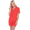 Women's Short Sleeve Pajama Set - White Mark - 2 of 3
