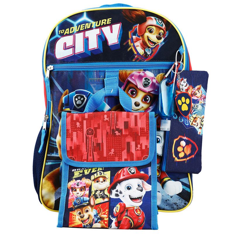 Paw Patrol Heroes Nickelodeon 6-Piece Backpack accessories Set for boys, 1 of 7