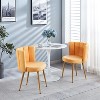 Racxily Modern,Dining Chair (Set of 2)-Short Fur Cover,Comfortable Backrest,Thick Iron Wood Legs|Spacious Seat |for Dining Room/Living Room/Cafe. - 4 of 4