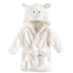 Luvable Friends Baby Unisex Plush Bathrobe, Lamb, 0-9M - 1 of 1