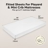 KeaBabies Mini Crib Sheets for Baby Girls, Boys, 2-Pack Soothe Pack and Play Sheets Fitted, Organic Pack N Play Mattress Sheet - 3 of 4