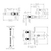 JANSNO 4-Inch Centerset Bathroom Faucet with Dual Handles, Pop-Up Drain and Supply Hoses - 3 of 4