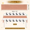 Unique Bargains  Light Elegant Romantic Chiffon Table Runner 27.5" x 118" 2 Pcs - 2 of 4