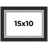 PosterPalooza | Photo Size Embellished Black Picture Frame - UV Acrylic, Foam Board Backing, Hanging Hardware - 2 of 4