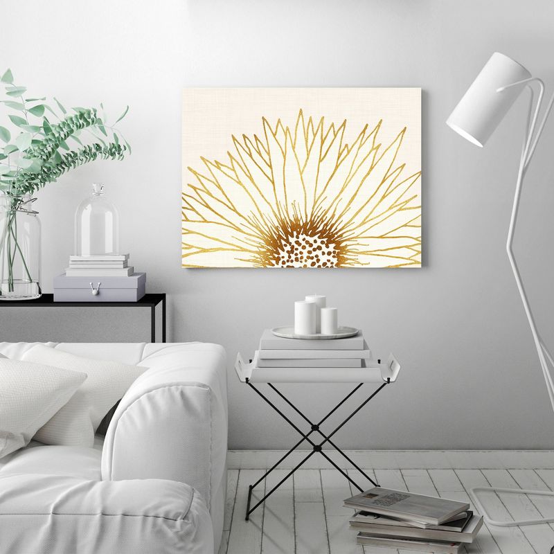 Americanflat Botanical Minimalist Simple Sunflower By Modern Tropical Unframed Canvas Wall Art, 3 of 10