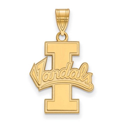 Black Bow Jewelry 14k Yellow Gold Idaho Vandals NCAA Large Pendant