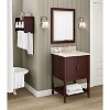 Alaterre Furniture Rectangular Bathroom Wall Mirror – 24x30 Inch Beveled Vanity Mirror with Espresso Wood Frame – Modern Wall Mounted Mirror for - 3 of 3
