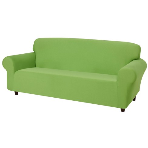 JERSEY STRETCH LIME SLIP COVERS FOR SOFA/COUCH LOVESEAT CHAIR RECLINER-12 COLORS 