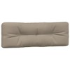 vidaXL Outdoor/Indoor Pallet Cushions 3pcs - Durable Taupe Polyester Fabric - Comfortable Hollow Fiber Filling - 4 of 4