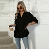 Women's Oversized Lapel Hoodie - Long Sleeve Loose Fit Casual Pullover for Streetwear & Loungewear - 4 of 4