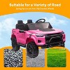 Pink 24V Kids Ride On Truck Car With Remote Control Two Seater Led Lights Mp3 Bluetooth Spring Suspension And Usb Port Pink - 4 of 4