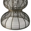 HomeRoots 18" Bronze Curvy Iron Round Top End Table - 3 of 4