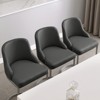 Bekrvio Bar Stools Set of 3, 26” Counter Height with Back - Upholstered PU Leather/Velvet  Steel U-Shaped Base for Kitchen Counter Island - 2 of 4