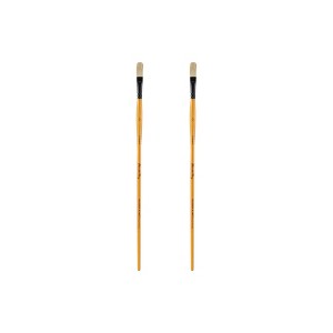Mimik Hog Professional Synthetic Hog Bristle Paint Brush- Versatile Alternative to Natural Hog Hair Paint Brushes for Oil Painting, Acrylics, Inks, - 1 of 4