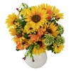 Allstate Floral Sunflower and Daisy Artificial Floral Bouquet - 21.5" - Yellow and Orange - 3 of 4