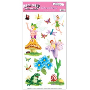 Beistle Fairies & Flowers Peel 'N Place, 12" x 24" Sh, (36/Pkg) Multicolored - 1 of 1