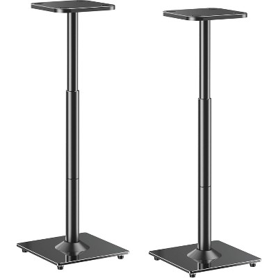 Paaaawaters Universal Speaker Stands Height Adjustable 28"-37.4", Bookshelf Speaker Stand Pair for Satellite Studio Large Speakers Up to 22 lbs