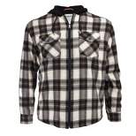 WearFirst Men's Shearling Fleece Lined Flannel Zipper Hoodie Jacket
