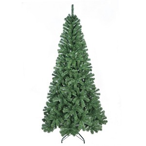 NAYSAYE Christmas Tree Stand 7FT Tree 774 Tips with Metal Stand for Christmas Decorations, Green, 44"*84"*14.3" - 1 of 4