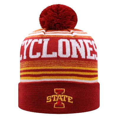 NCAA Iowa State Cyclones Men's Rupture Knit Cuffed Beanie with Pom