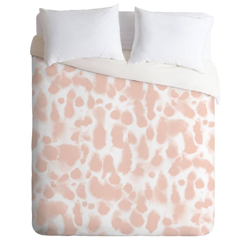 Jacqueline Maldonado Dye Drops Flamingo Comforter Set Pink - Deny Designs, 1 of 7