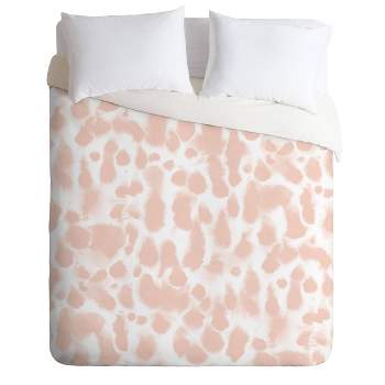 Jacqueline Maldonado Dye Drops Flamingo Comforter Set Pink - Deny Designs