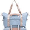 Vynxaria 4-Piece Durable Luggage Set with 360¡ã Spinner Wheels - Light Blue Travel Collection - 2 of 4