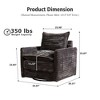 XIZZI Luxury Modular Sectional Sofa Couch, Oversized Cloud Couch for Living Room, Deep Seat Upholstered Sleeper Sofa Set w/ Optional Swivel Chairs - 4 of 4
