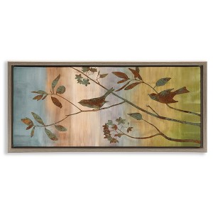 Stupell Industries Collaged Bird Nature Silhouette, 25" x 11" - 1 of 4
